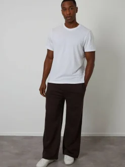 New Threadbare Wide Leg Joggers Brown