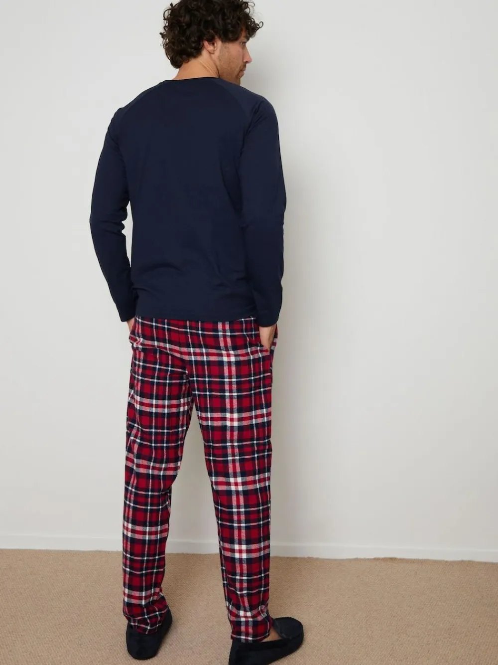 Threadbare Dark Blue Blend Long Sleeve Pyjamas Set^ Pyjamas