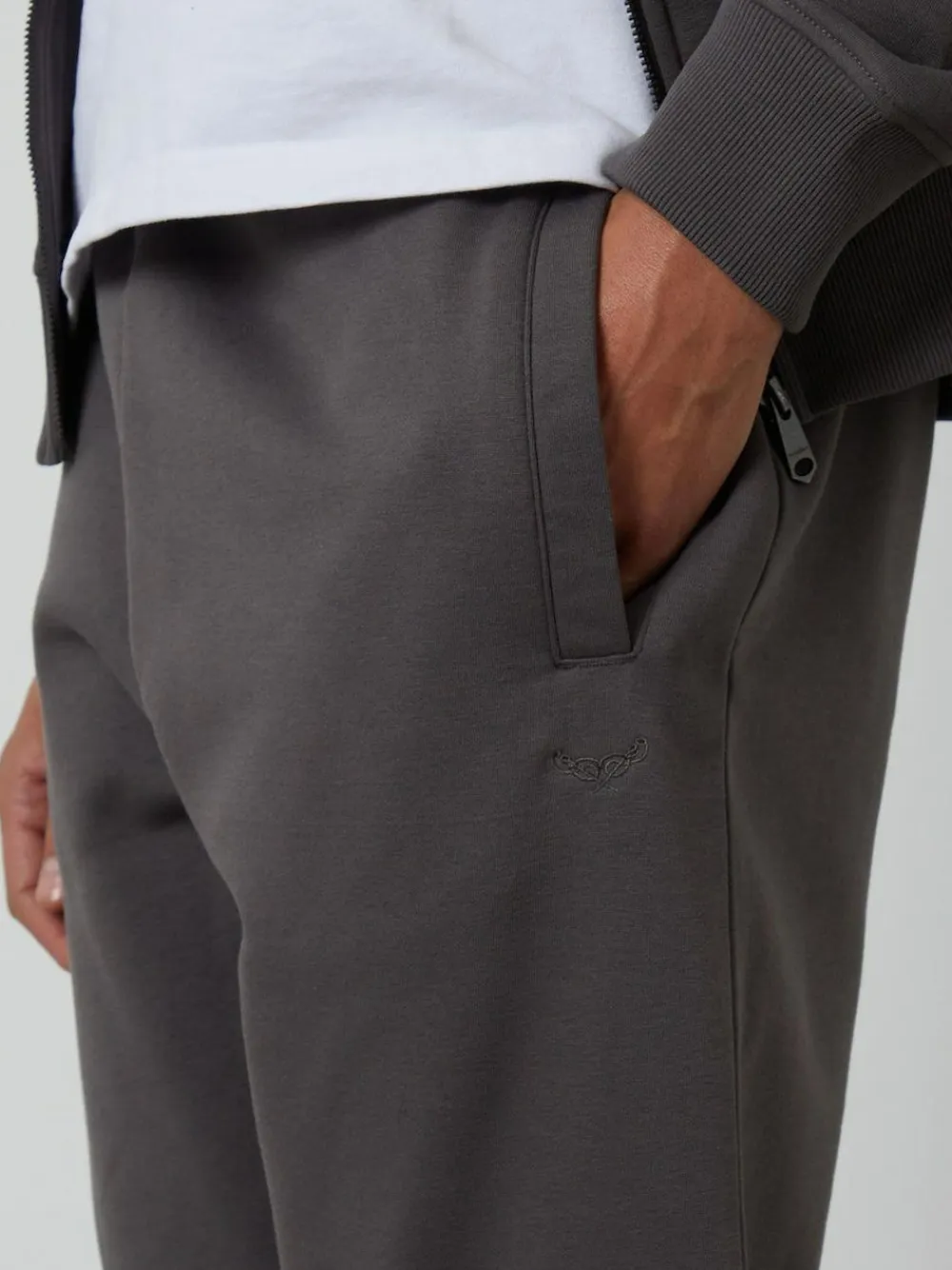 Hot Threadbare Dark Grey Cotton Blend Joggers