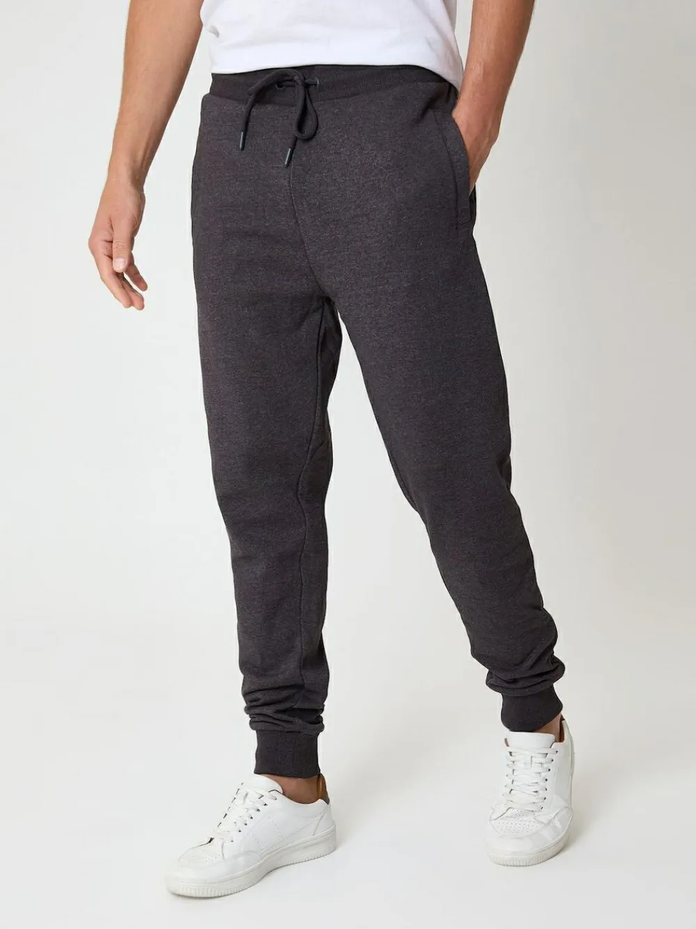 Best Threadbare Grey Cotton Blend Joggers