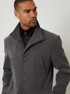 Threadbare Faux Wool Mock Layer Longline Utility Coat^ Coats & Jackets|Coats & Jackets