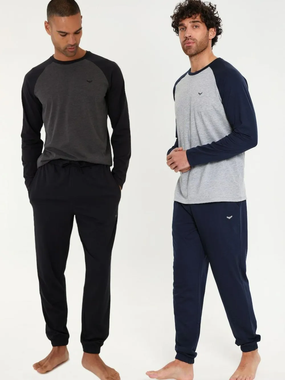 Threadbare Grey Long Raglan Lounge Sets 2 Pack^ Loungewear