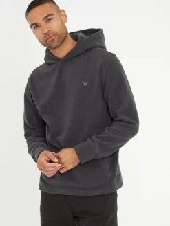 Best Threadbare Microfleece Overhead Hoodie Grey