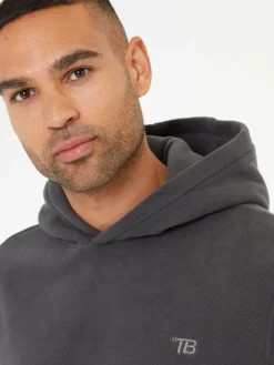 Best Threadbare Microfleece Overhead Hoodie Grey