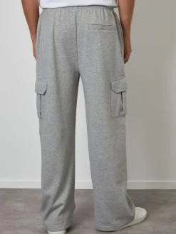 New Threadbare Wide Leg Cargo Joggers Grey