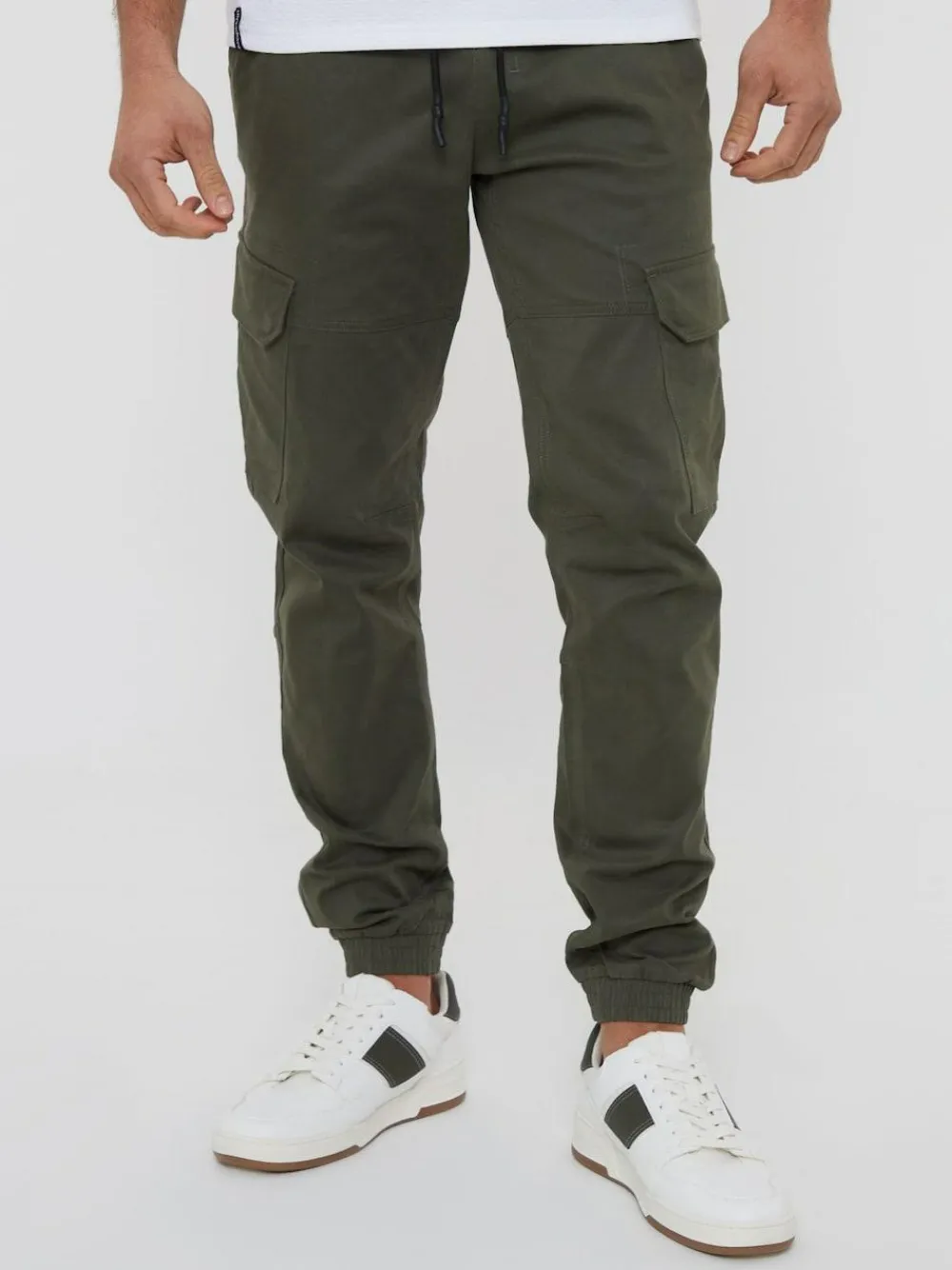 Threadbare Cotton Jogger Style Cargo Trousers With Stretch^ Joggers|Joggers