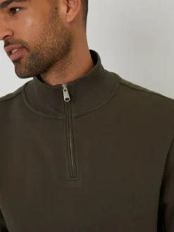 Threadbare Mock T-Shirt Quarter Zip Sweatshirt^ Sweatshirts & Hoodies|Sweatshirts & Hoodies