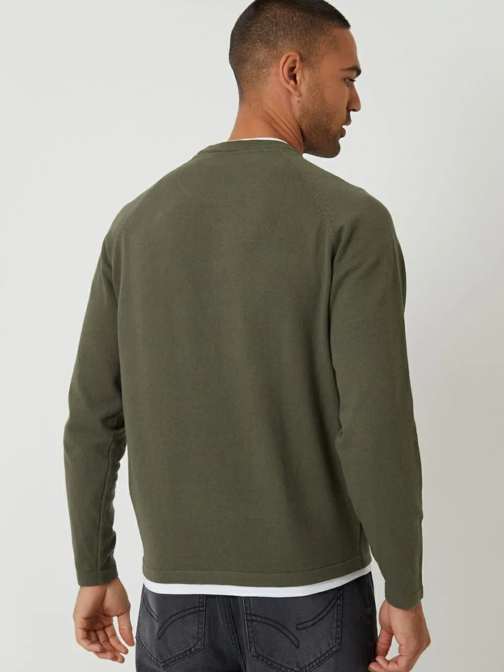 Threadbare Mock T-Shirt Textured Knit Crew Neck Jumper^ Knitwear|Knitwear