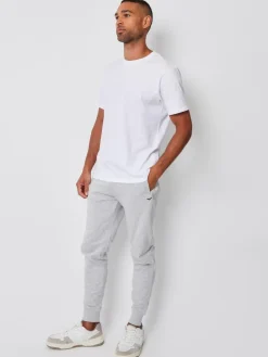 Online Threadbare Light Grey Cotton Blend Joggers