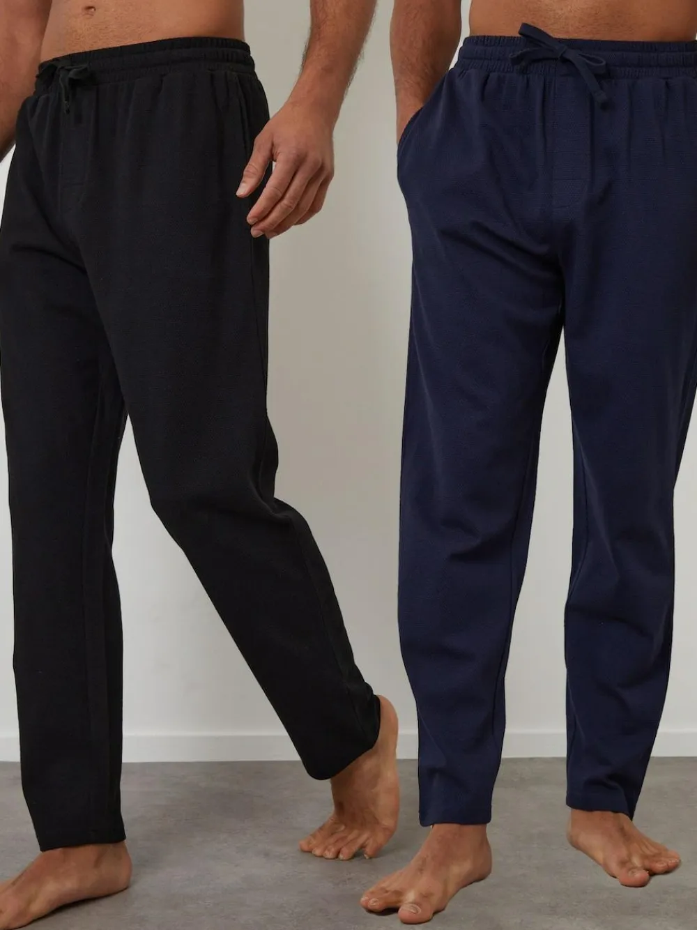 Outlet Threadbare Cotton Lounge Joggers 2 Pack Navy Blue
