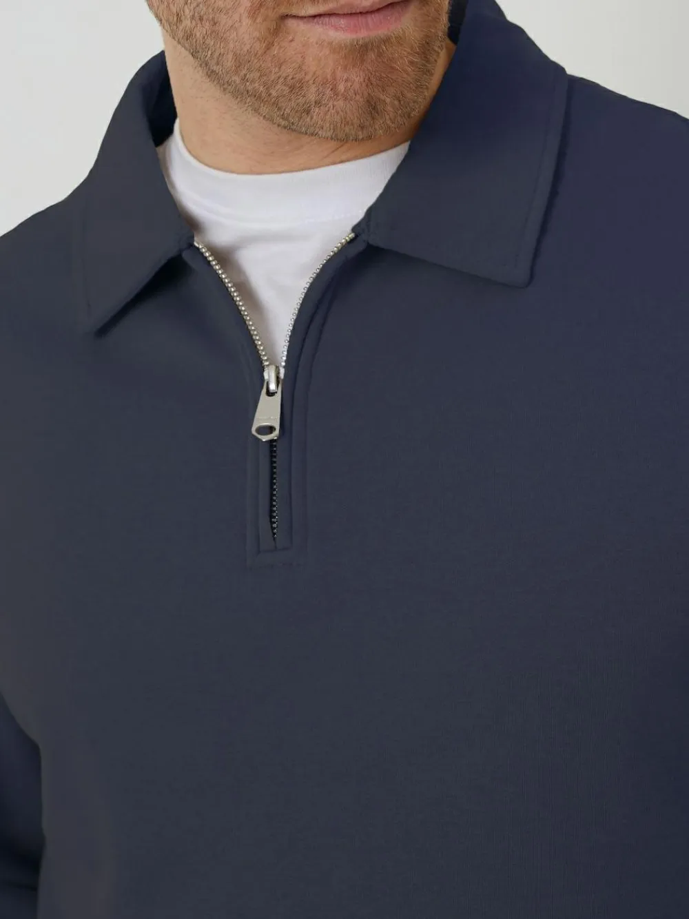 Threadbare Quarter Zip Collared Sweatshirt^ Sweatshirts & Hoodies|Sweatshirts & Hoodies