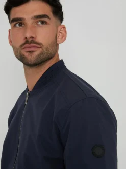 Clearance Threadbare Navy Showerproof Classic Bomber Jacket