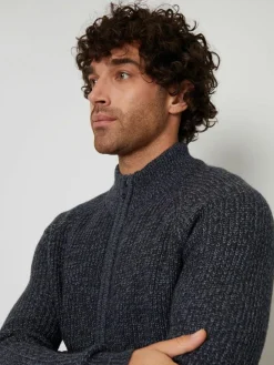 New Threadbare Zip Up Cardigan Navy