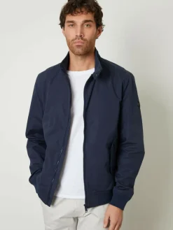 New Threadbare Zip Up Harrington Jacket Navy
