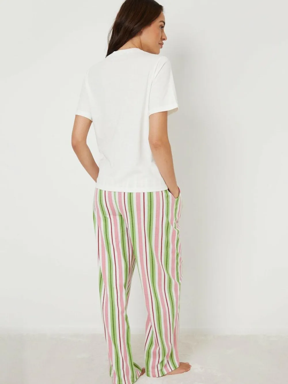 Threadbare Pink Graphic Print Short Sleeve Pyjamas Set^Women Pyjamas|All Night & Lounge