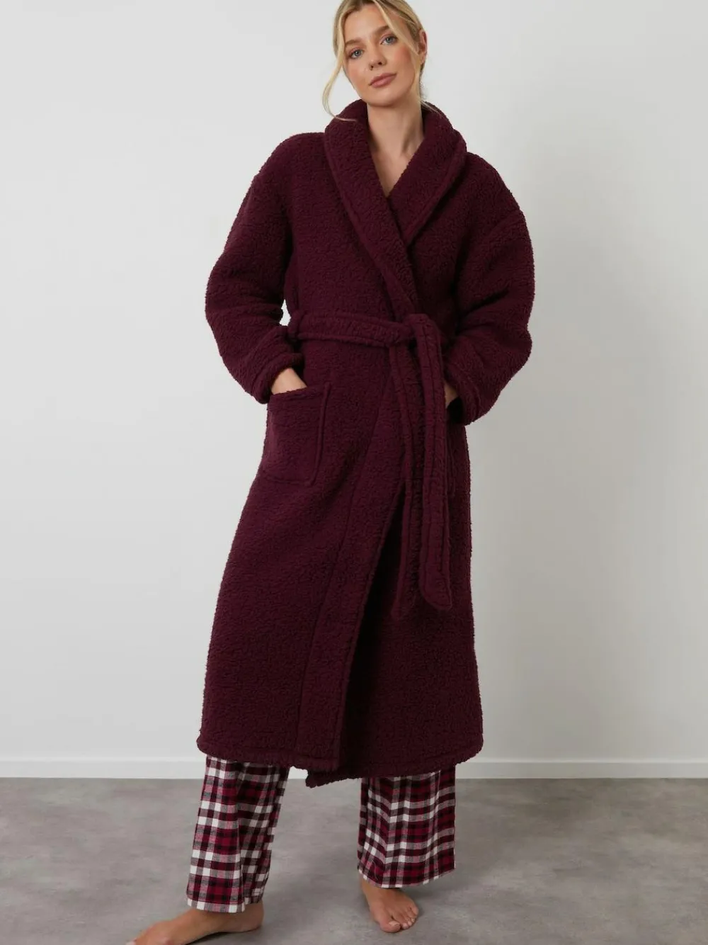 Threadbare Cosy Borg Dressing Gown^Women Bathrobes