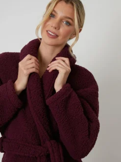 Threadbare Cosy Borg Dressing Gown^Women Bathrobes