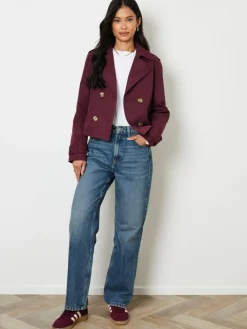 Threadbare Double Breasted Cropped Trench Jacket^Women Blazers|Suits & Tailoring