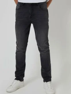 Hot Threadbare Slim Fit Jeans With Stretch Washed Black