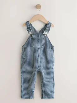 Next Ticking Stripe Dungarees (3mths-7yrs)^BOY Sets & Co-Ords|Sets & Co-Ords