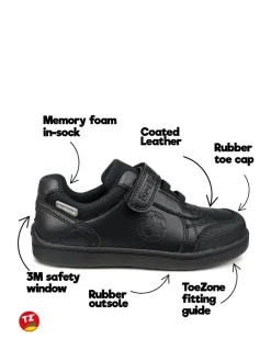Online Toezone Blake Black Football Novelty Shoes