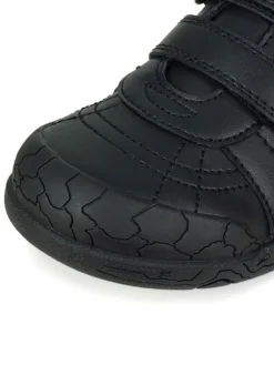 Toezone Boys Rebel Dinosaur Print School Black Shoes^BOY School Shoes|Boys Shoes
