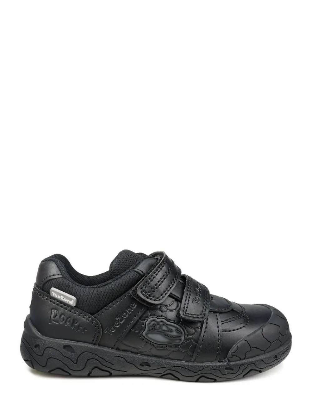 Toezone Chase Black Dinosaur School Shoes^BOY School Shoes|Boys Shoes