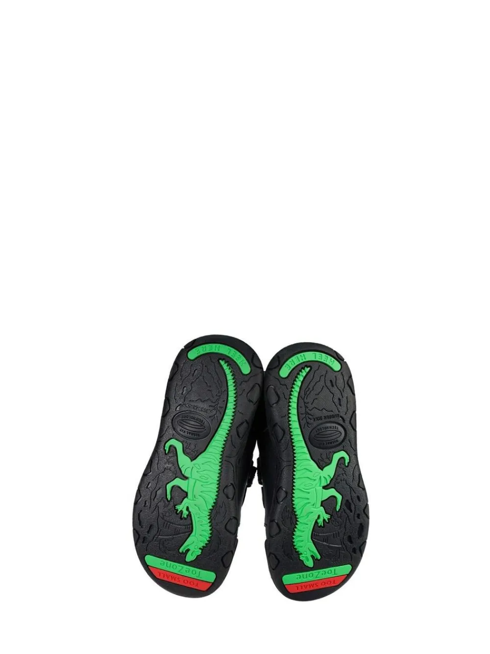 Toezone Chase Black Dinosaur School Shoes^BOY School Shoes|Boys Shoes