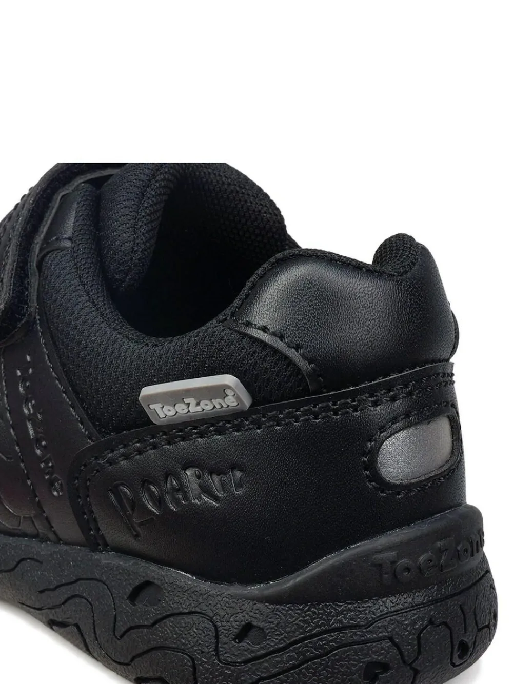 Toezone Chase Black Dinosaur School Shoes^BOY School Shoes|Boys Shoes