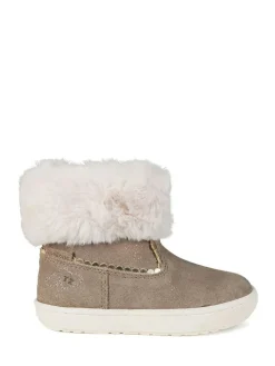 Toezone Girls Suede Leather Faux Fur Zip Boots^ Boots & Wellies