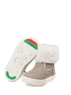 Toezone Girls Suede Leather Faux Fur Zip Boots^ Boots & Wellies