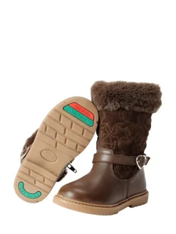 Online Toezone Girls Sara Fur Warm Winter Brown Boots