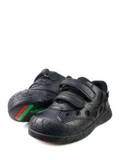 Toezone Jay Dinosaur Ortholite Black School Shoes