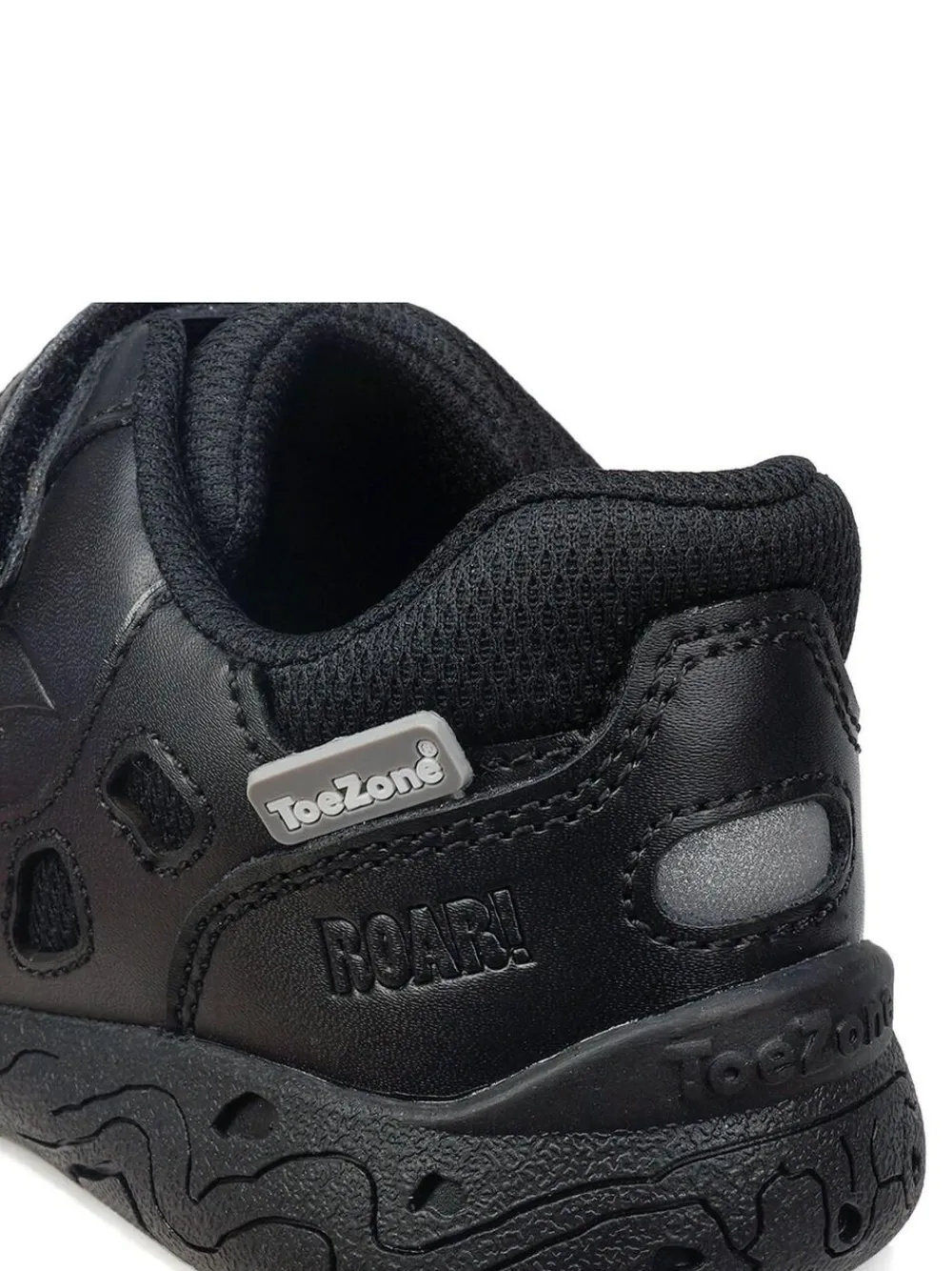 Toezone Jay Dinosaur Ortholite Black School Shoes