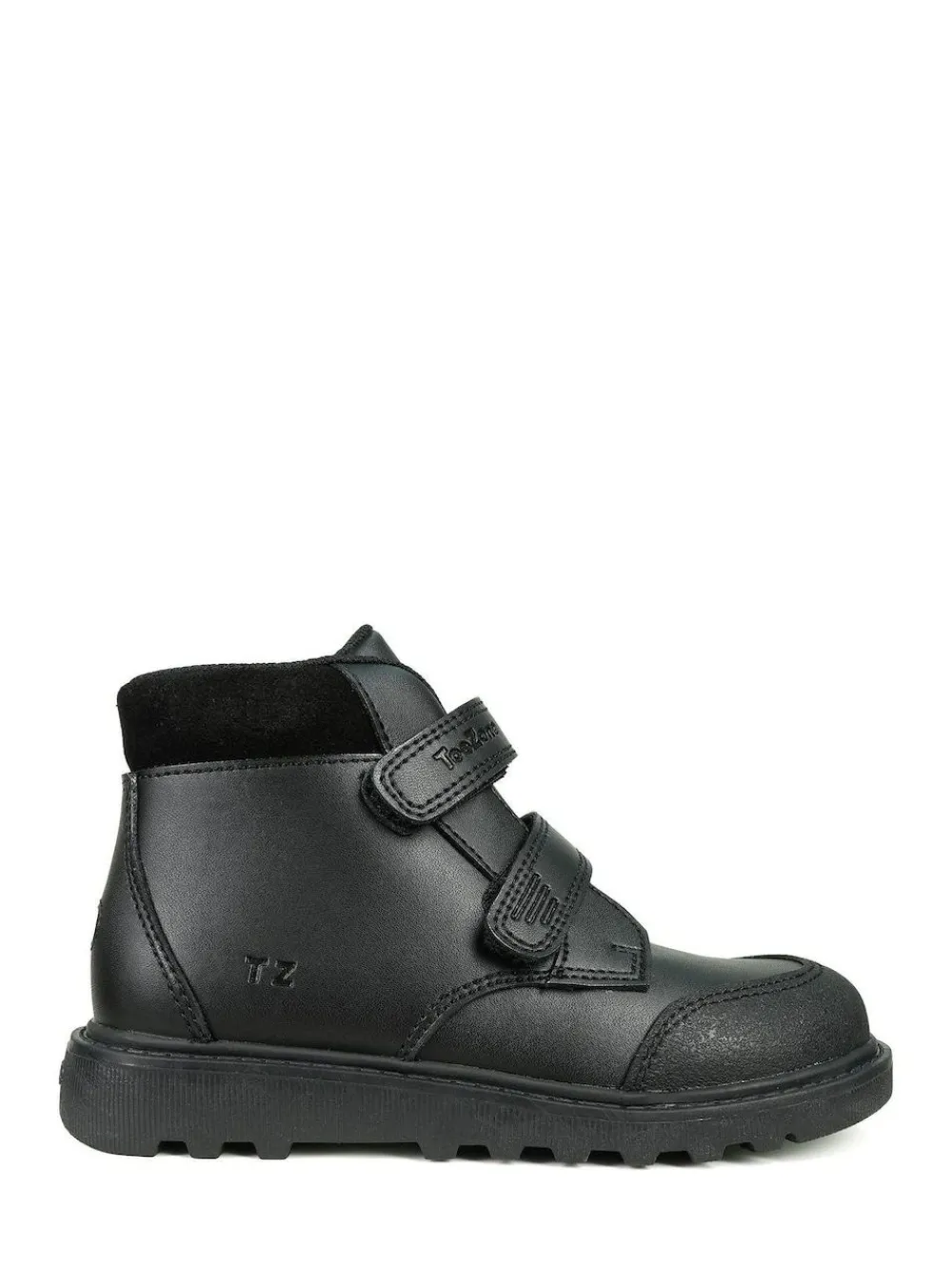 Toezone Levi Boys Rip Tape Black Ankle Boots with Toe Bumper^BOY Baby Boots|Boots