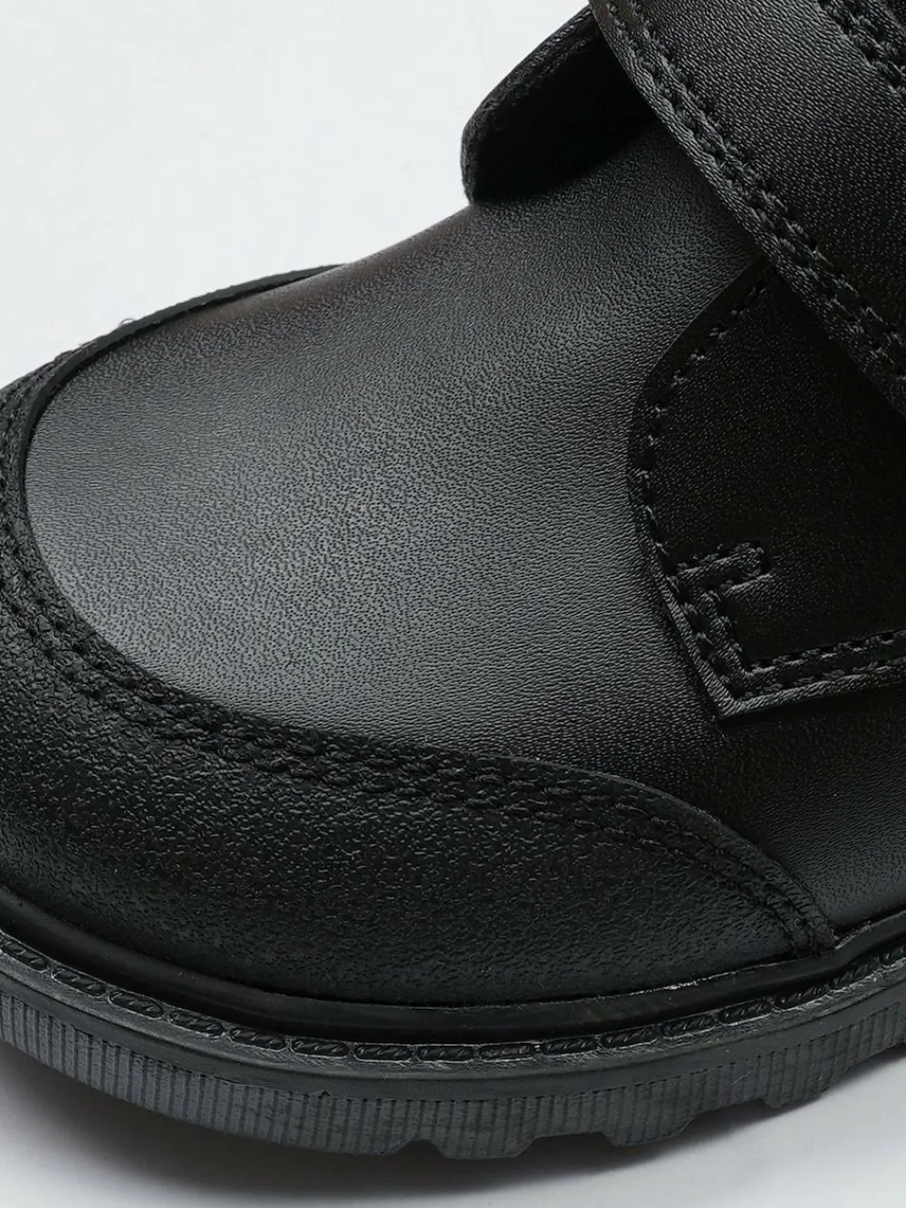 Toezone Levi Boys Rip Tape Black Ankle Boots with Toe Bumper^BOY Baby Boots|Boots