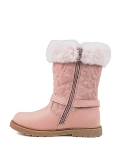 Toezone Lumi Faux Fur Zip Heart Buckle Boots^ Baby Boots|Boots