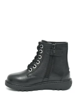 Toezone Storm Boys Leather Ortholite Ankle Black Boots^BOY Boots|Boots