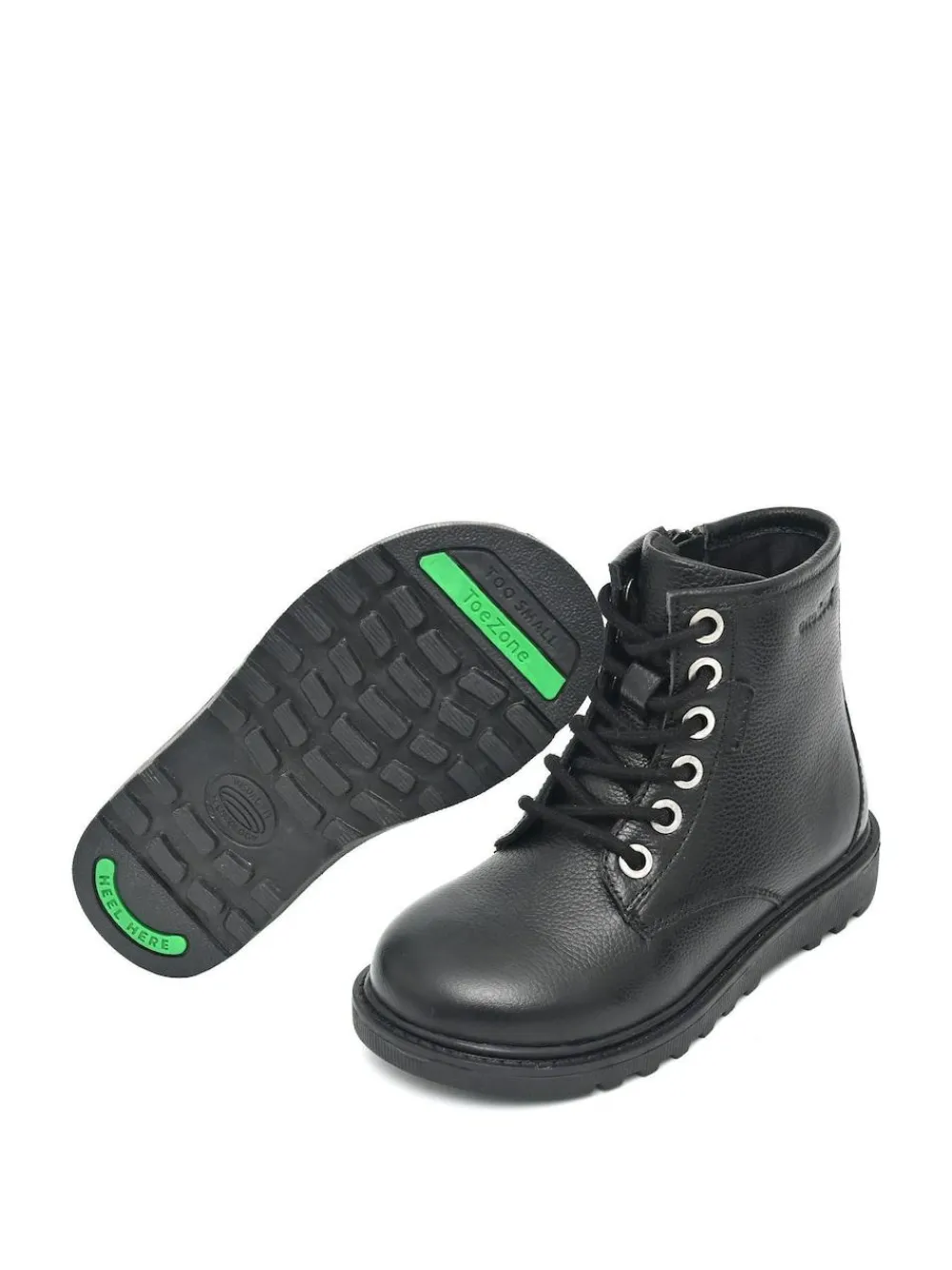 Toezone Storm Boys Leather Ortholite Ankle Black Boots^BOY Boots|Boots
