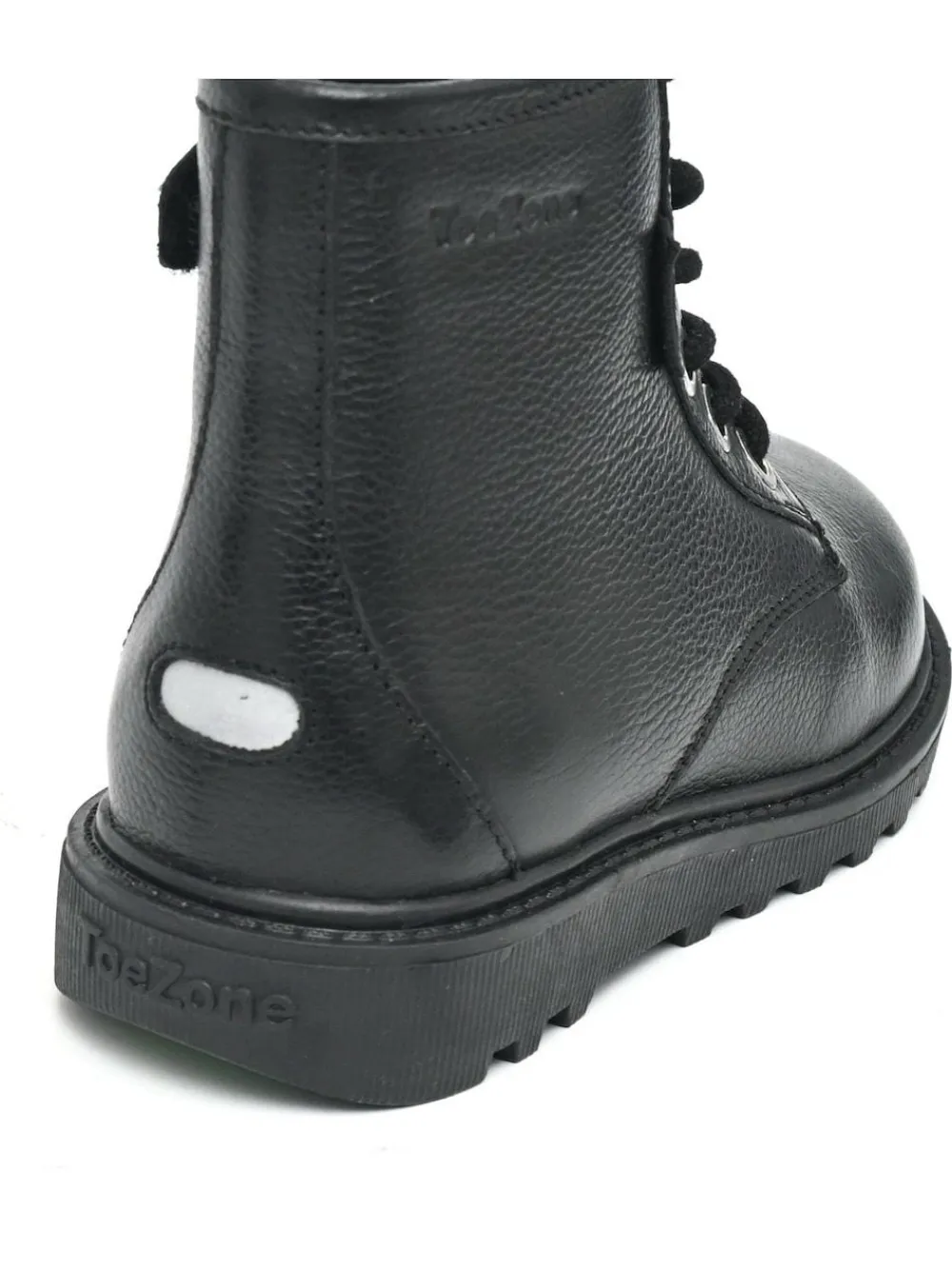 Toezone Storm Boys Leather Ortholite Ankle Black Boots^BOY Boots|Boots
