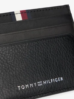 Tommy Hilfiger Black Business Corporate Leather Card Holder^ Wallets