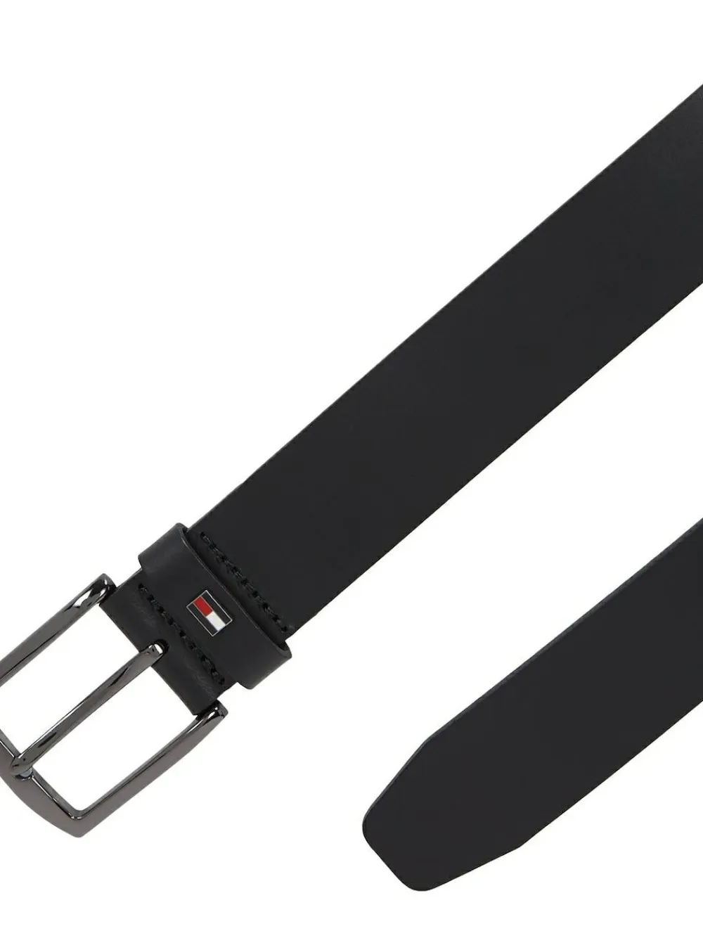 Tommy Hilfiger Black Denton Leather Belt^ Belts & Braces