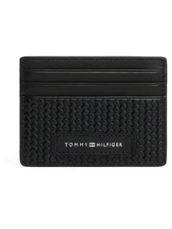 Outlet Tommy Hilfiger Black Leather Wallet