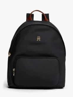 Tommy Hilfiger Black/White Dome Backpack^Women Bags