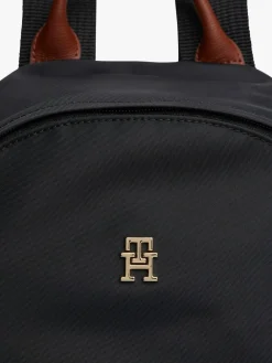 Tommy Hilfiger Black/White Dome Backpack^Women Bags