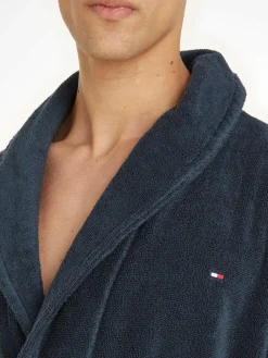 Tommy Hilfiger Blue 100% Cotton Icon Bathrobe^ Bathrobe
