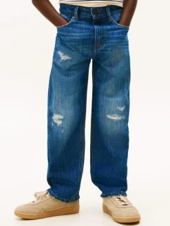 Tommy Hilfiger Blue Distressed Loose Jeans^BOY Jeans|Jeans