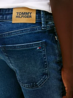 Sale Tommy Hilfiger Blue Faded Straight Leg Jeans