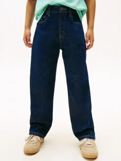 Tommy Hilfiger Blue Flag Embroidery Relaxed Jeans^BOY Jeans & Joggers|Jeans