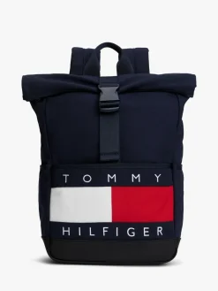 Online Tommy Hilfiger Blue Heriage Flag Rolltop Backpack